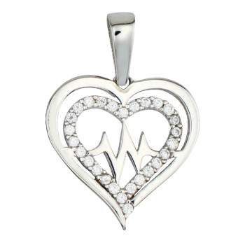 pendentif en argent 925, zircon, SI5058P